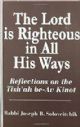 102078 The Lord is Righteous in all His Ways: Reflections on the Tish'ah bs-Av Kinot